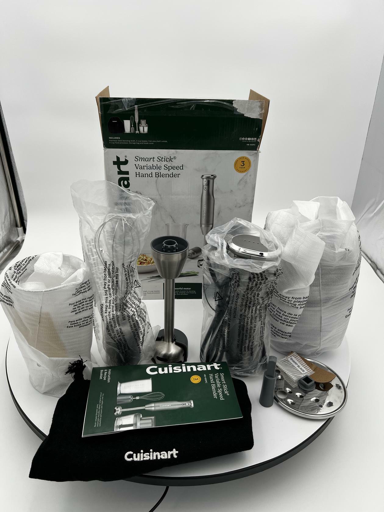 Cuisinart HB-400PC Smart Stick Variable Speed Hand Blender - Like New