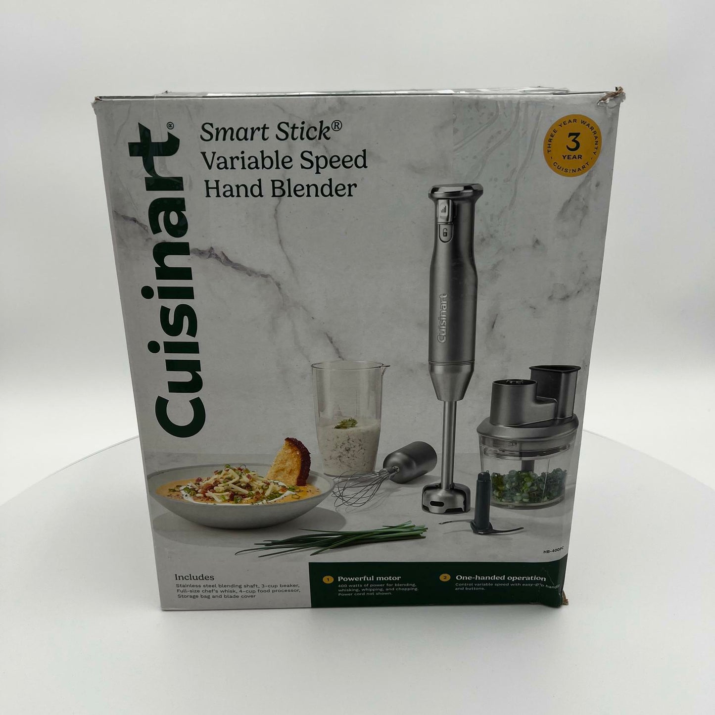 Cuisinart HB-400PC Smart Stick Variable Speed Hand Blender - Like New