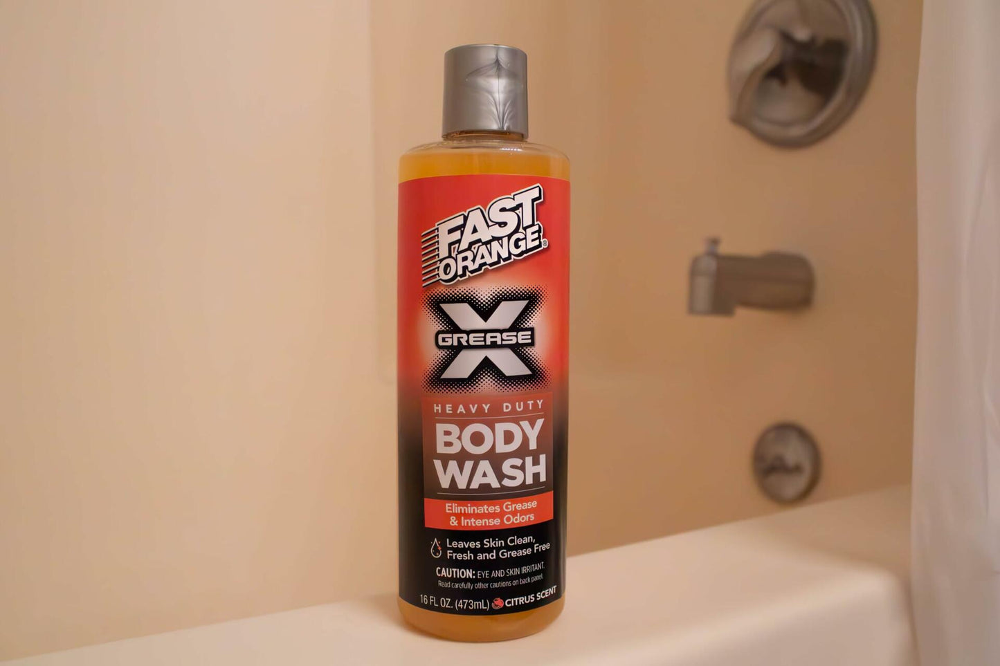 Fast Orange 25716 Grease X Body Wash, Exfoliating & Hydrating Heavy Duty Shower
