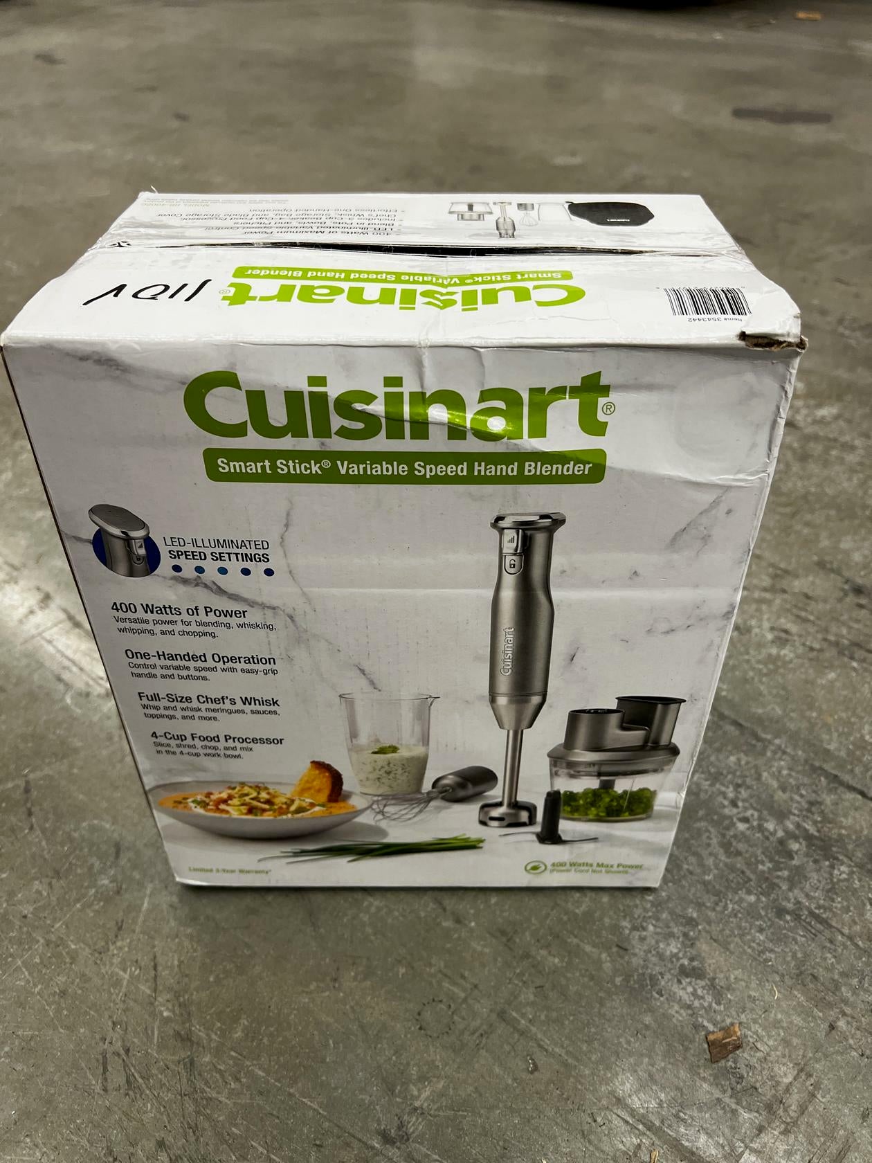 Cuisinart HB-400PC Smart Stick Variable Speed Hand Blender - Like New