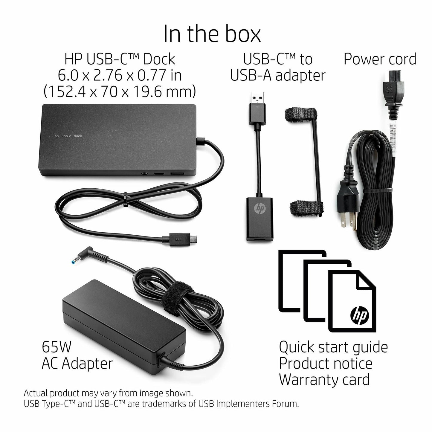 HP USB-C Dock - for Notebook/Tablet PC - USB Type C - Wired - Like New