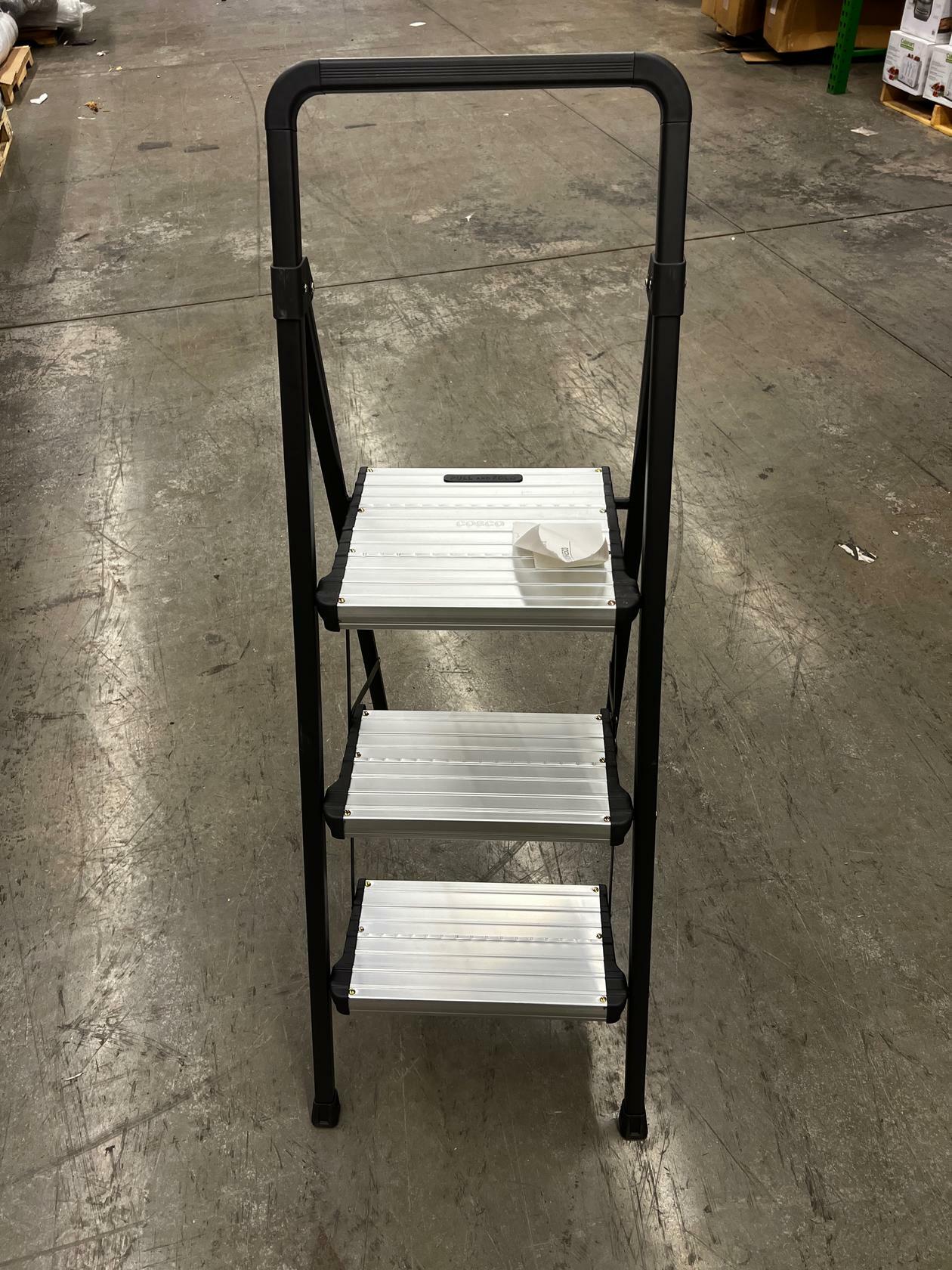 Open Box - Cosco 3-Step Folding Step Stool, 250 lbs Load Capacity